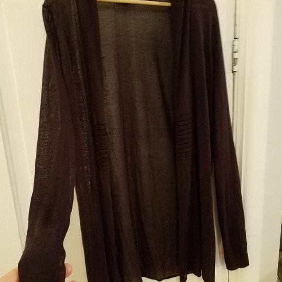 GAP Gauzy Shawl-collar Open Cardigan - L Tall - Picture 2 of 5